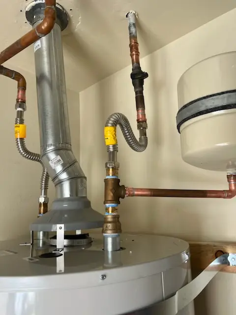 Water heater installation and plumbing repair in Anderosa